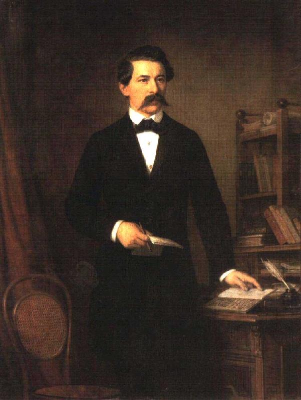 Miklos Barabas Portrait of Janos Arany